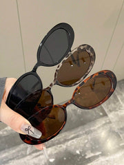 3pcs Vintage Y2K Oval Frame Sunglasses