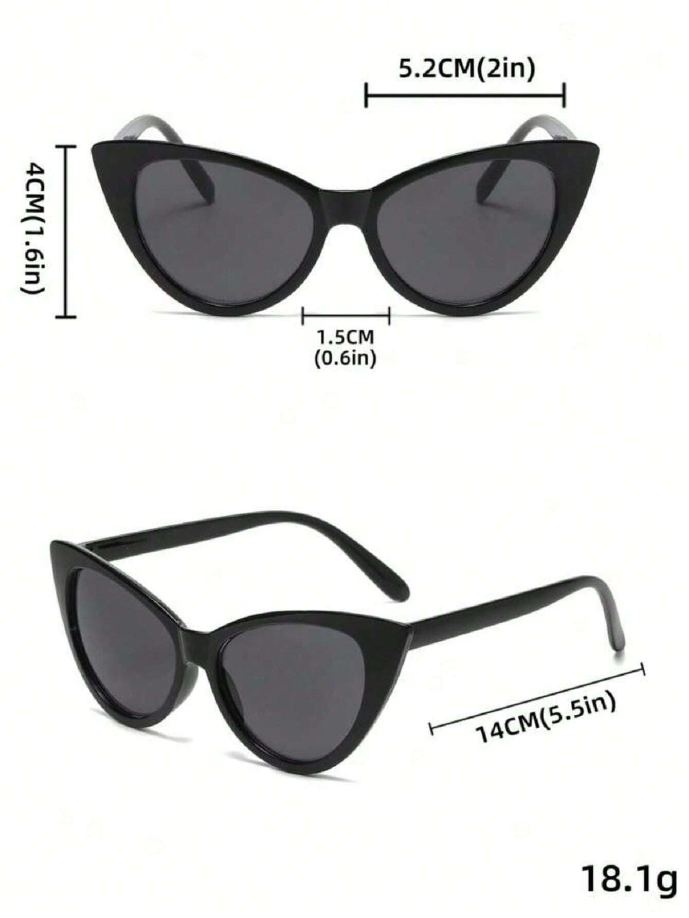 2 Pack Unisex Retro Leopard Print Cat Eye Glasses