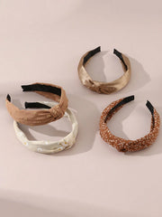 4Pcs Daisy Floral Print Headband Set