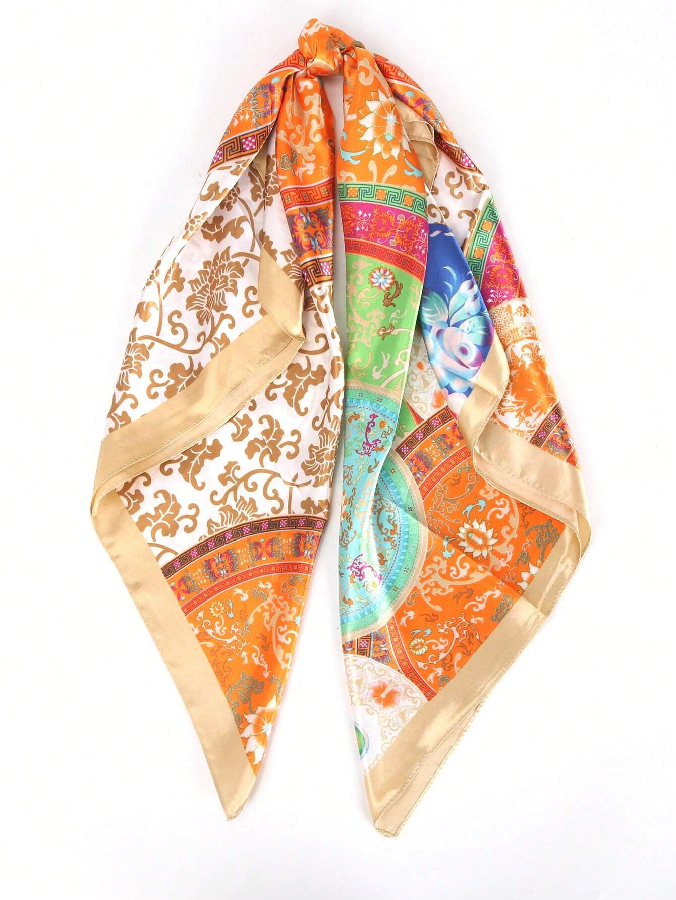 1pc Beach Accessories Silk Multifunctional Outdoor Sport Headscarf