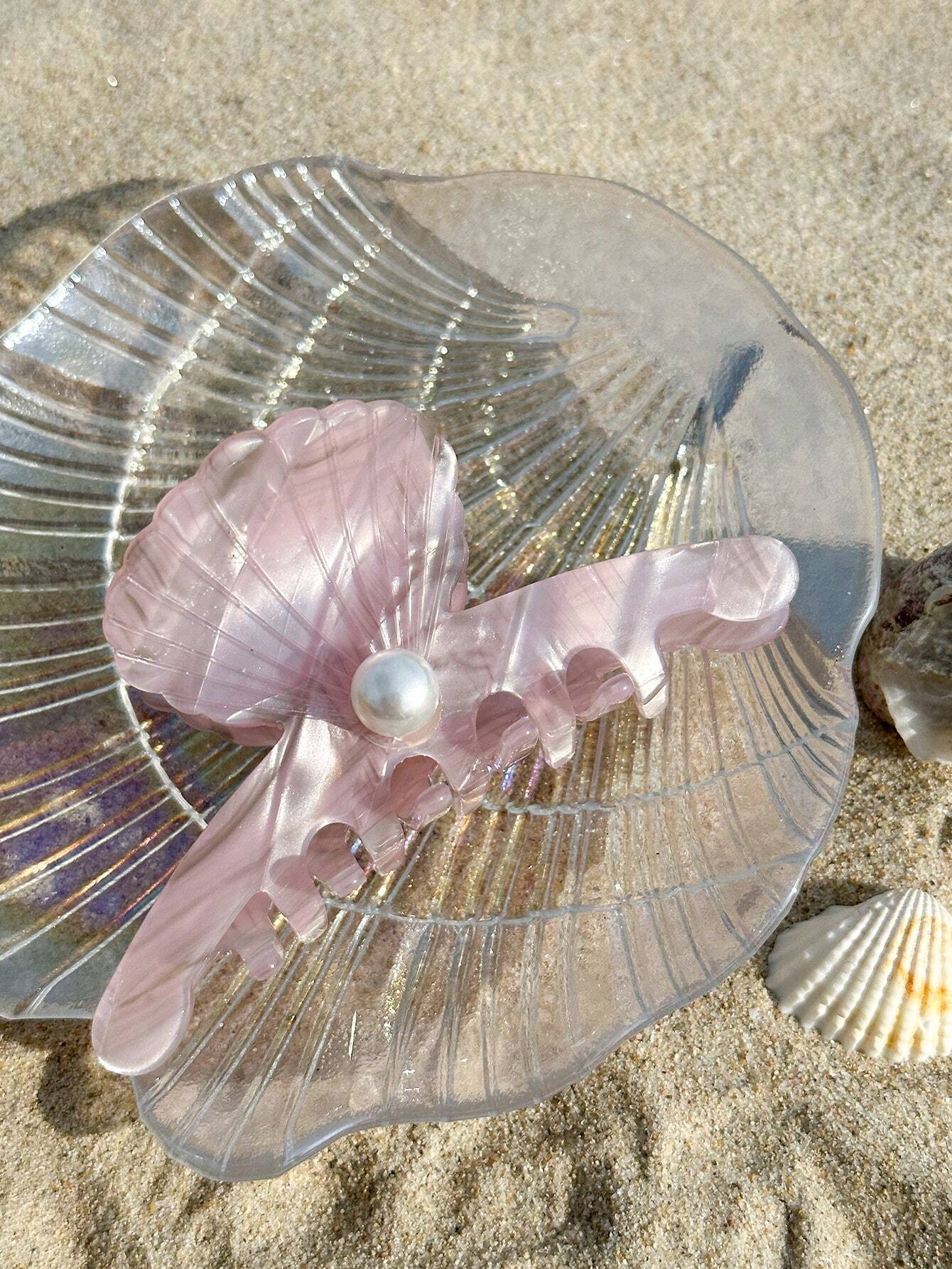 Shell Shaped Acetic Acid Hair Clips
