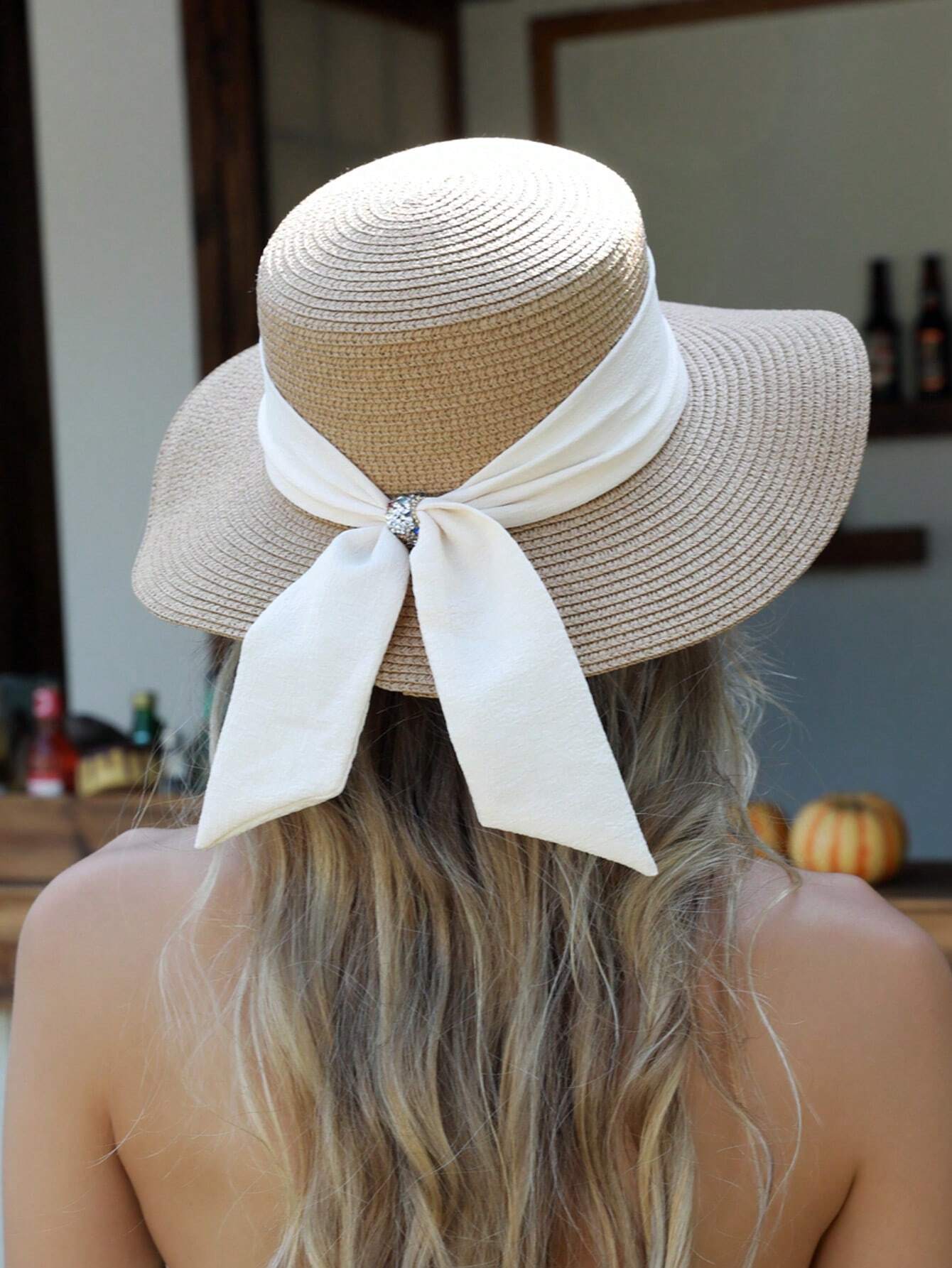 Wide Brim Sun Straw Foldable Roll Hat