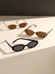 3-Pack Y2K Oval Frame Sunglasses