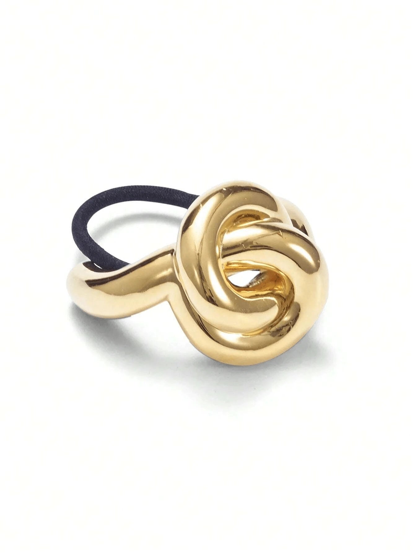1pc Elegant Golden Metal Geometric Hair Tie - www.thetreasurebox.me