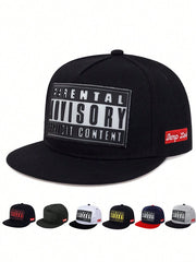 1pc Flat-Brim Baseball Cap