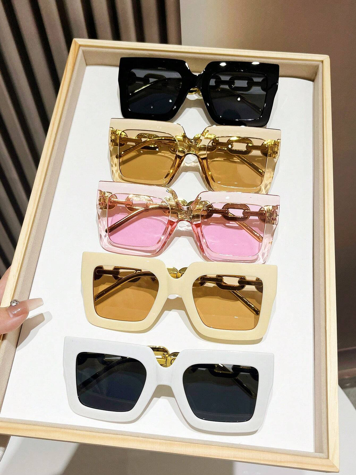 5pcs Square Frame Eyeglasses