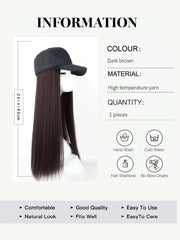 Synthetic Hair Extension Baseball Cap Wig