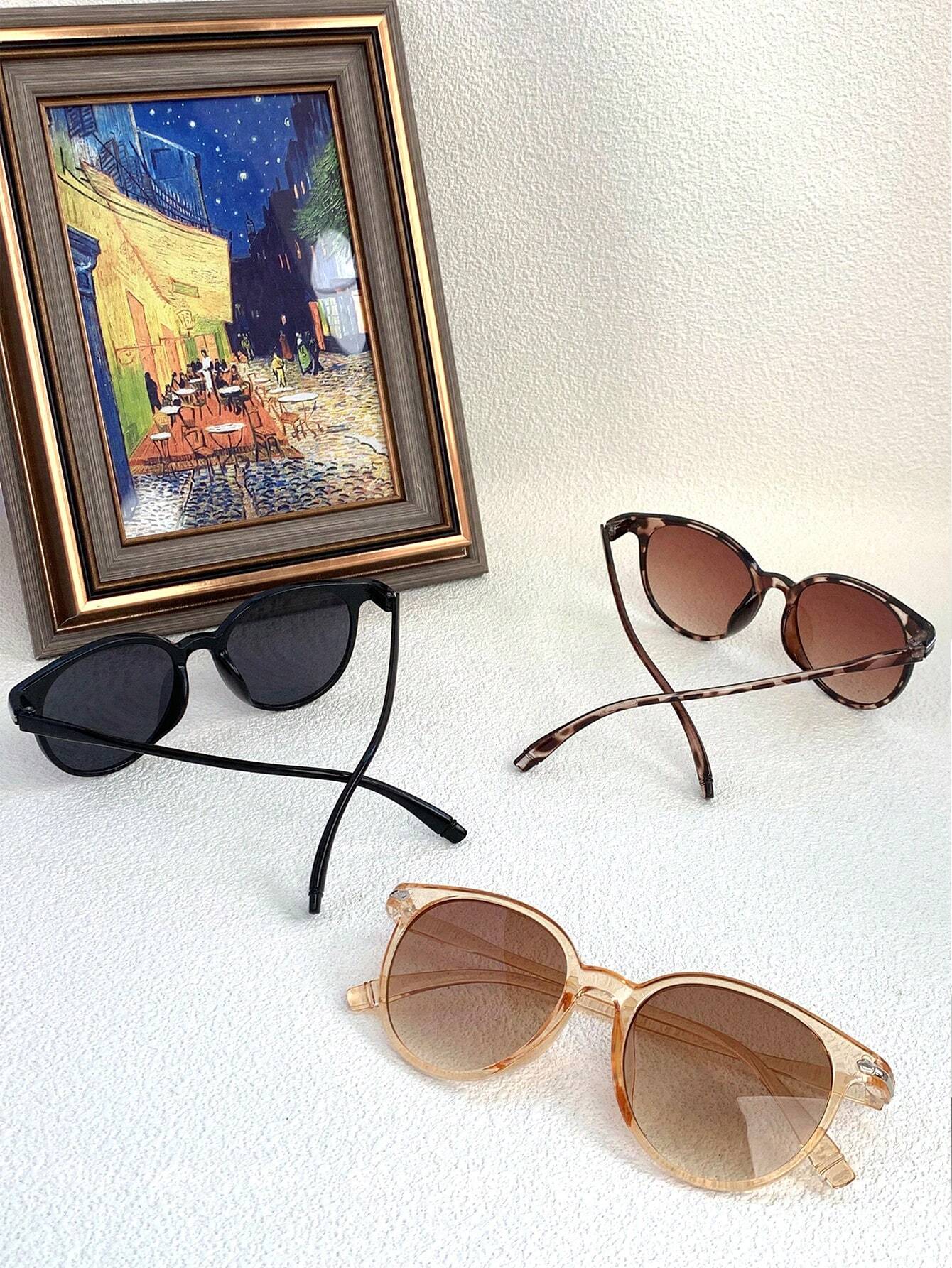 3-Pack Round Frame Y2K Vintage Glasses