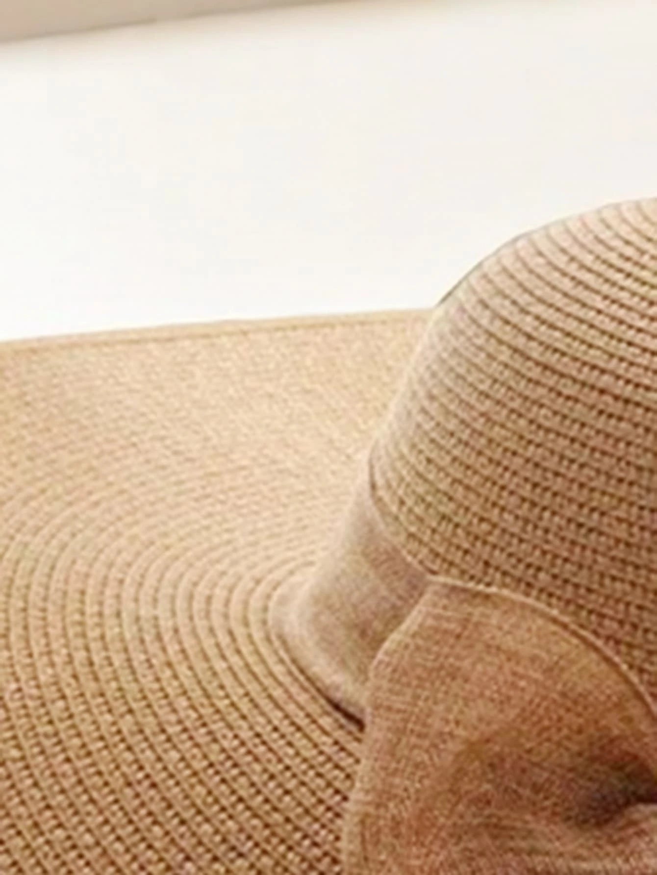Solid Wide Brim Straw Hat Boho Valentine's Day Valentines