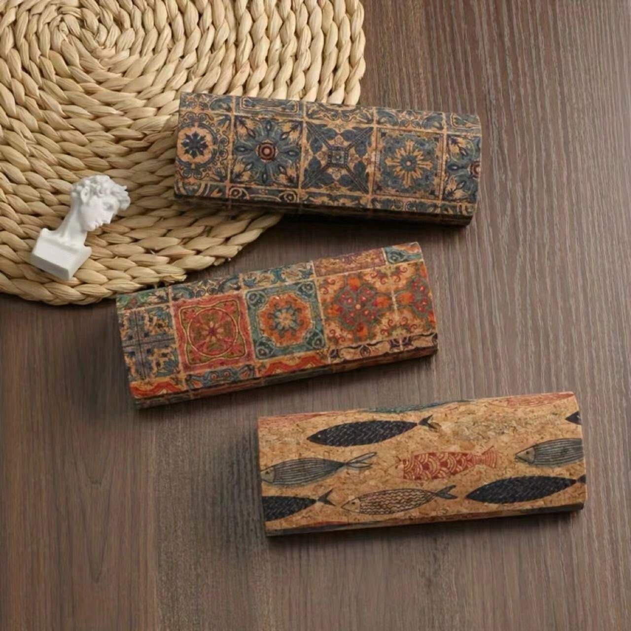 1pc Vintage Handmade Eyeglasses Case