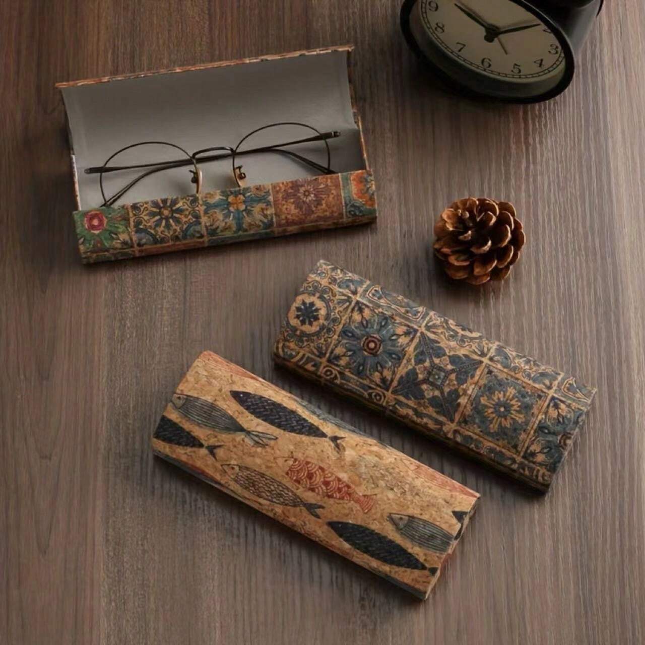 1pc Vintage Handmade Eyeglasses Case