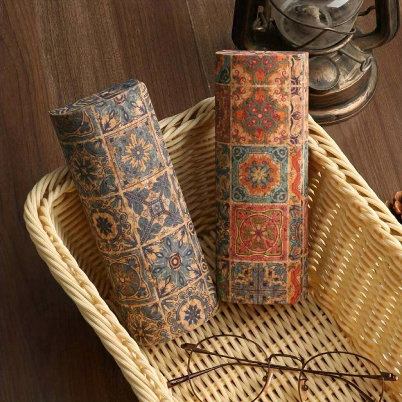 1pc Vintage Handmade Eyeglasses Case