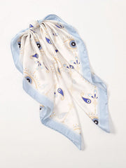 1pc Simple Print Square Scarf Spring Bandana