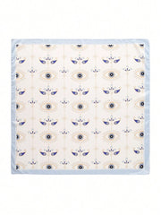1pc Simple Print Square Scarf Spring Bandana