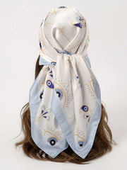 1pc Simple Print Square Scarf Spring Bandana