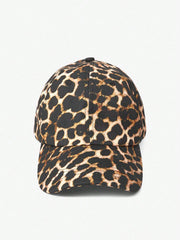 Edgy Style Leopard Cap - Yellow