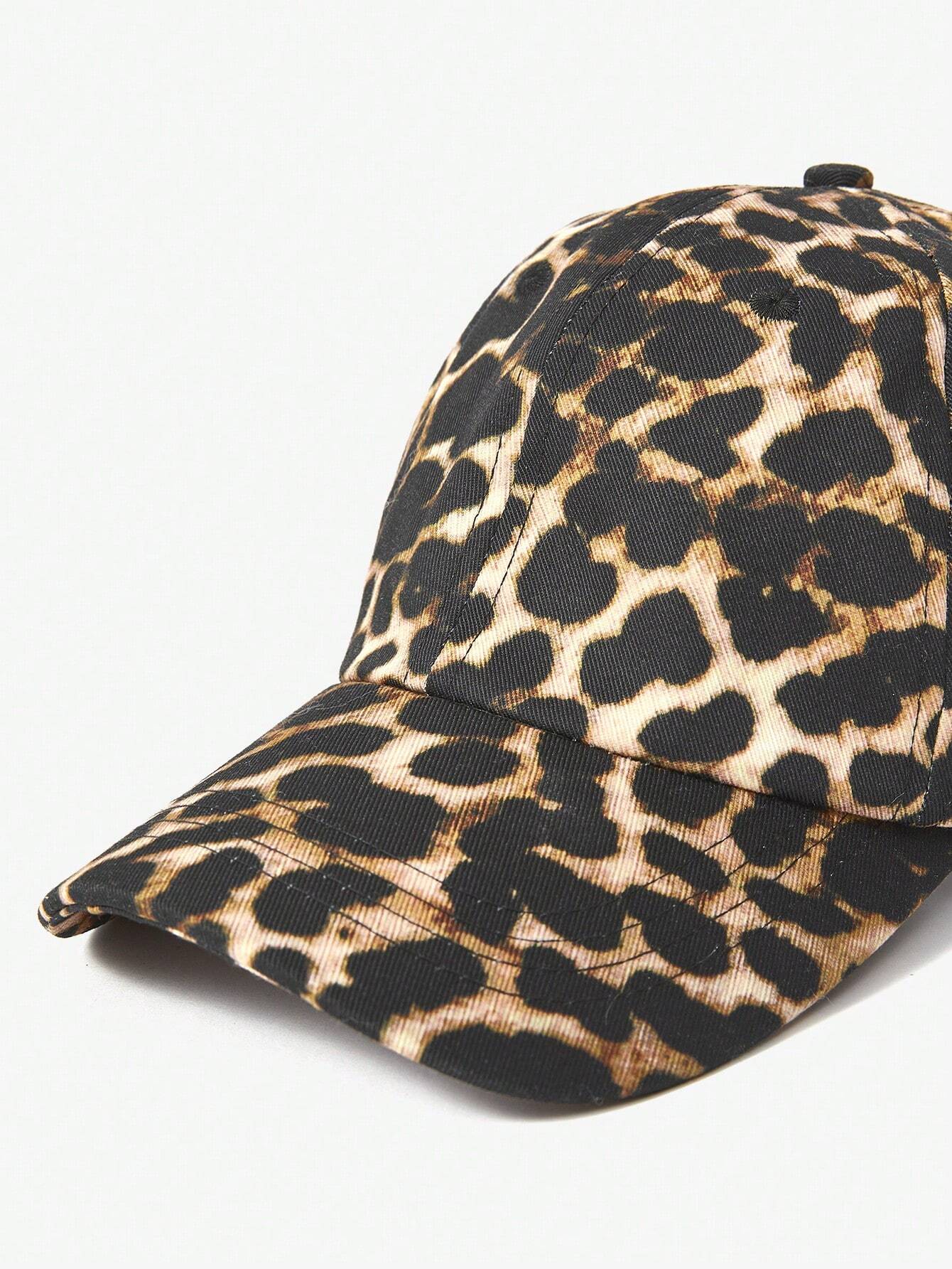 Edgy Style Leopard Cap - Yellow