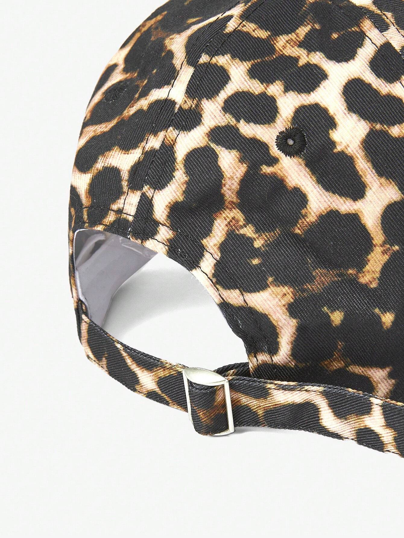 Edgy Style Leopard Cap - Yellow
