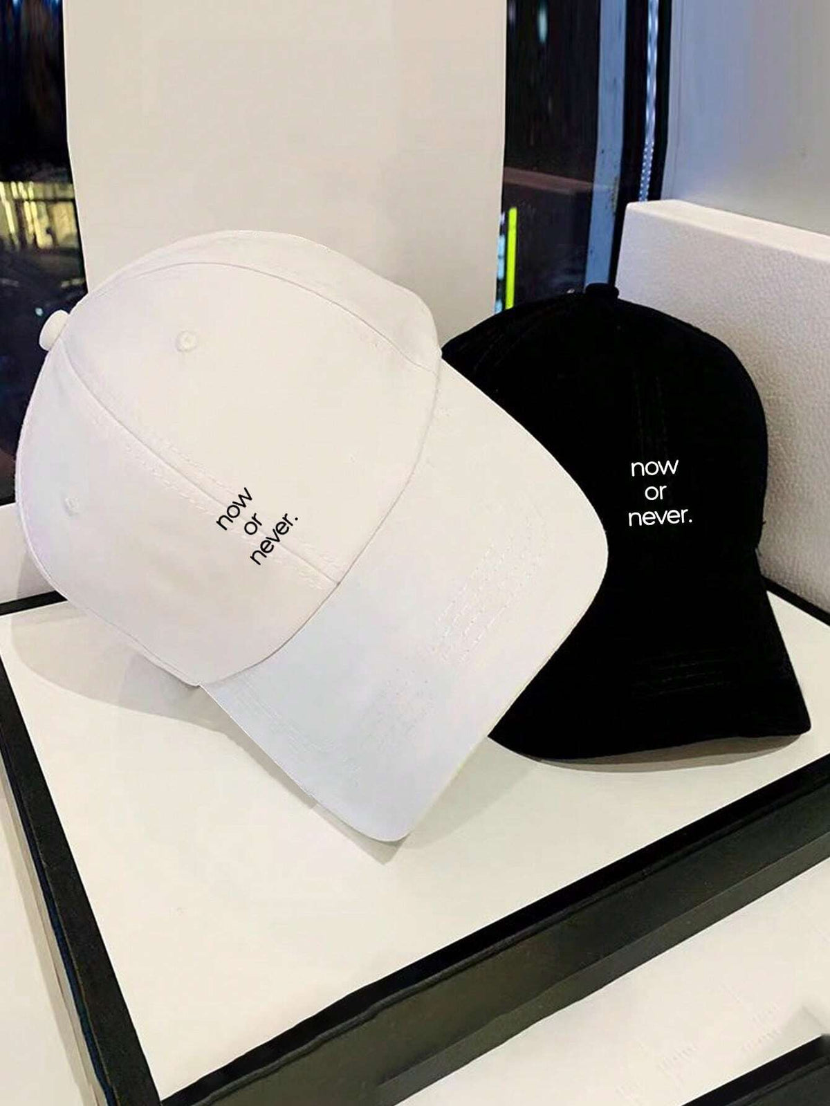 Durable Now Or Never Letter Printed Baseball Cap