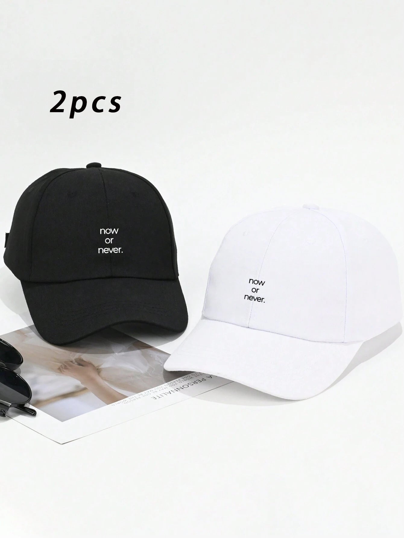 Durable Now Or Never Letter Printed Baseball Cap