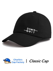 1pc Embroidered Baseball Cap - Black