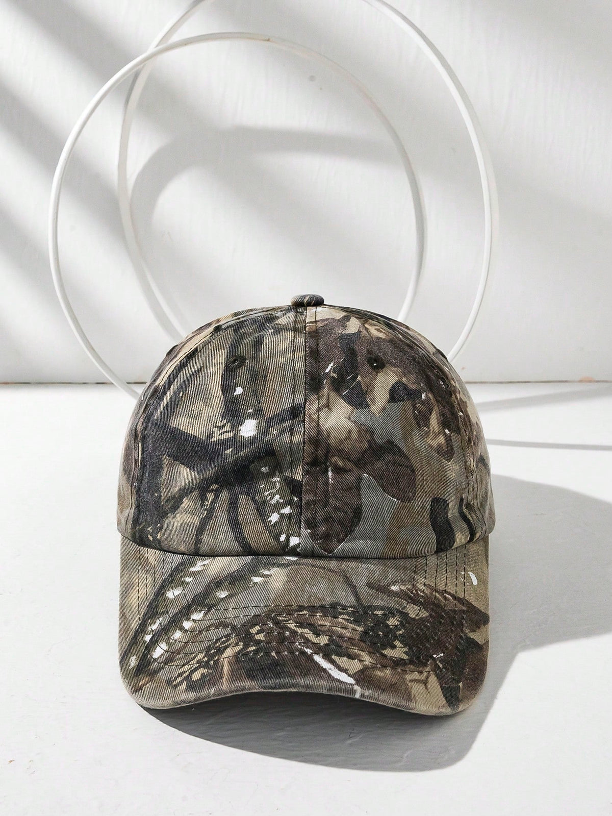 Fashionable Unisex Washed Denim Camouflage Baseball Cap