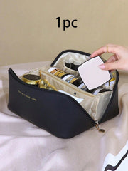 Stylish Imitation Cosmetic Bag Black - FD ⚡