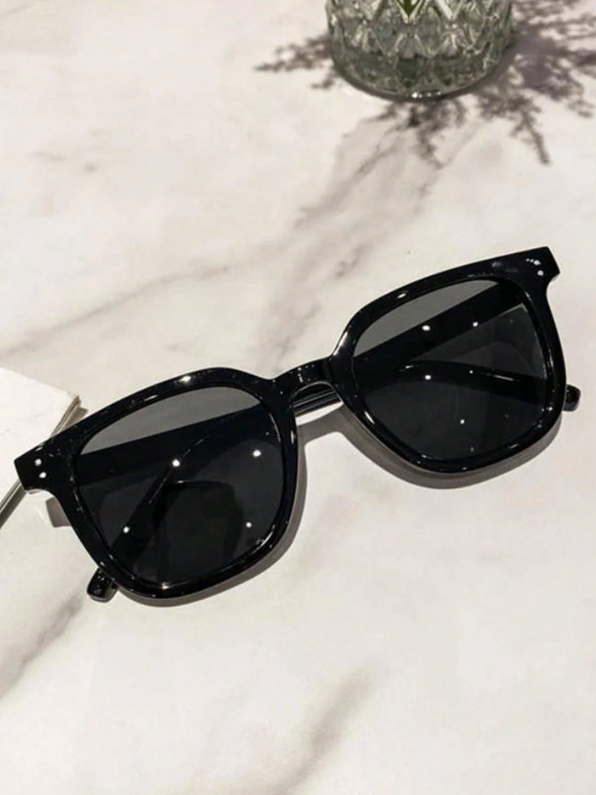 Fashion A Pure Want Blusher Glasses - Black