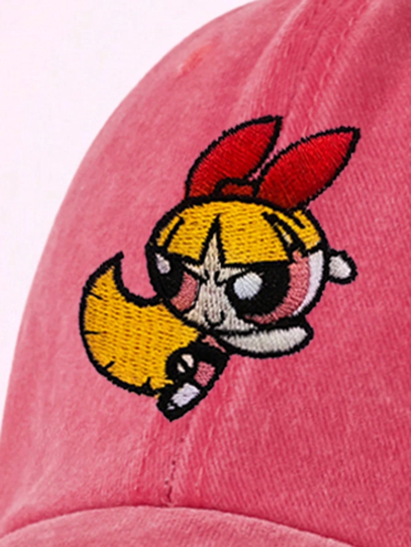 Blossom Embroidery Pink Cap