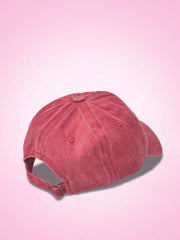 Blossom Embroidery Pink Cap