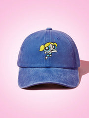 1pc Cute Basics Cartoon Bubbles Embroidered Baseball Cap