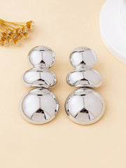 1 Pair Fashion Clear Surface Chunky Stud Earrings