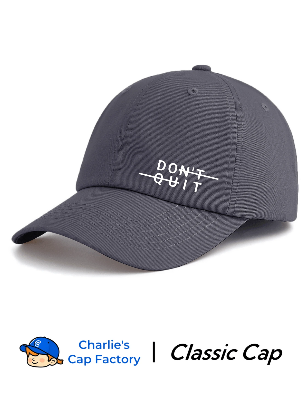 Adjustable Lightweight Baseball Cap - Grey