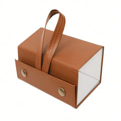 Anti Stress Folding Glasses Case - Brown Two Grid