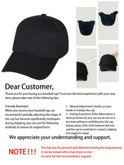 Golf Club Print Baseball Cap -Black