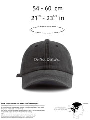 1Pcs Do Not Disturb. Embroidered Washed Baseball Cap