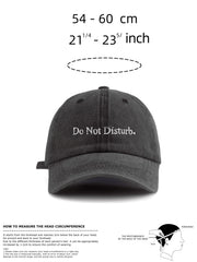 1Pcs Leave Me Alone. Embroidered Washed Baseball Cap