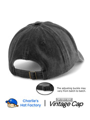 1Pcs Leave Me Alone. Embroidered Washed Baseball Cap
