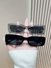 2pcs Y2K Style Square Frame Glasses