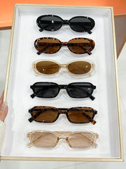 6pcs Vintage Retro Oval Glasses Set