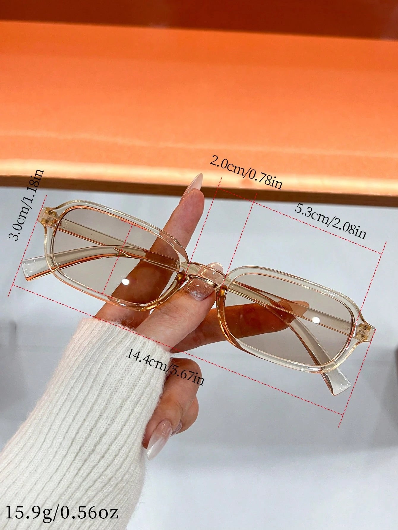 6pcs Vintage Retro Oval Glasses Set