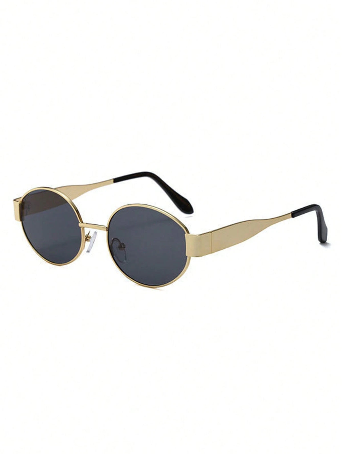 1pcs Fashion Metal Oval Frame Glasses