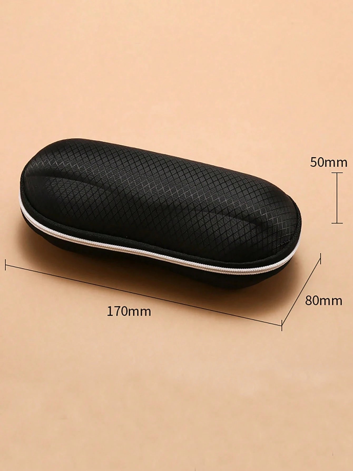 1pc Hard Zipper EVA Protective Eyeglasses Case