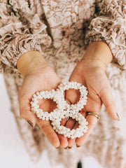 3pcs Ponytail Faux Pearl Hair Ties - www.thetreasurebox.me