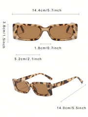 2pcs Small Square Frame Glasses