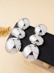 1 Pair Fashion Clear Surface Chunky Stud Earrings