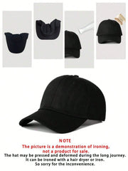 Absolutely Not" Embroidered Baseball Cap - Black