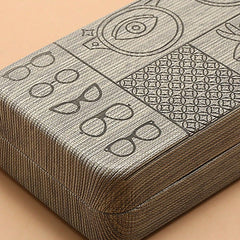 1pc Geometric Pattern Eyeglasses Case
