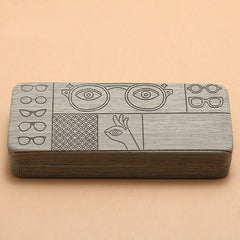 1pc Geometric Pattern Eyeglasses Case