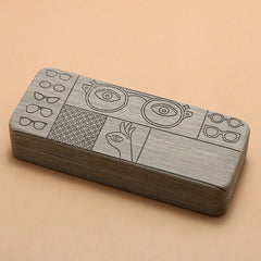 1pc Geometric Pattern Eyeglasses Case
